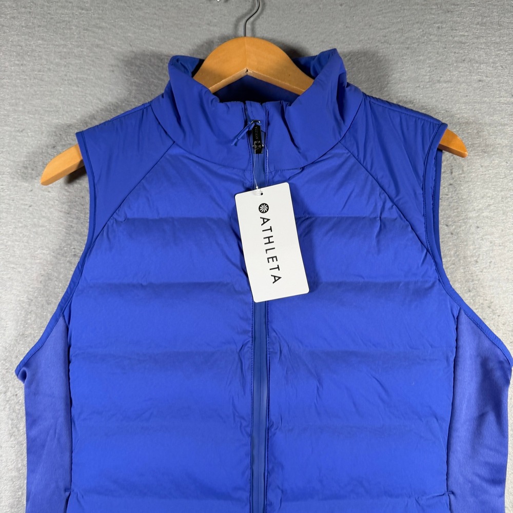 Athleta Inlet Vest 2.0 Blue Primaloft Insulated Wind Resistant 768928-00 Women L - Picture 3 of 15